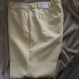 Talbots Buttercream High-Waist Ankle Pants